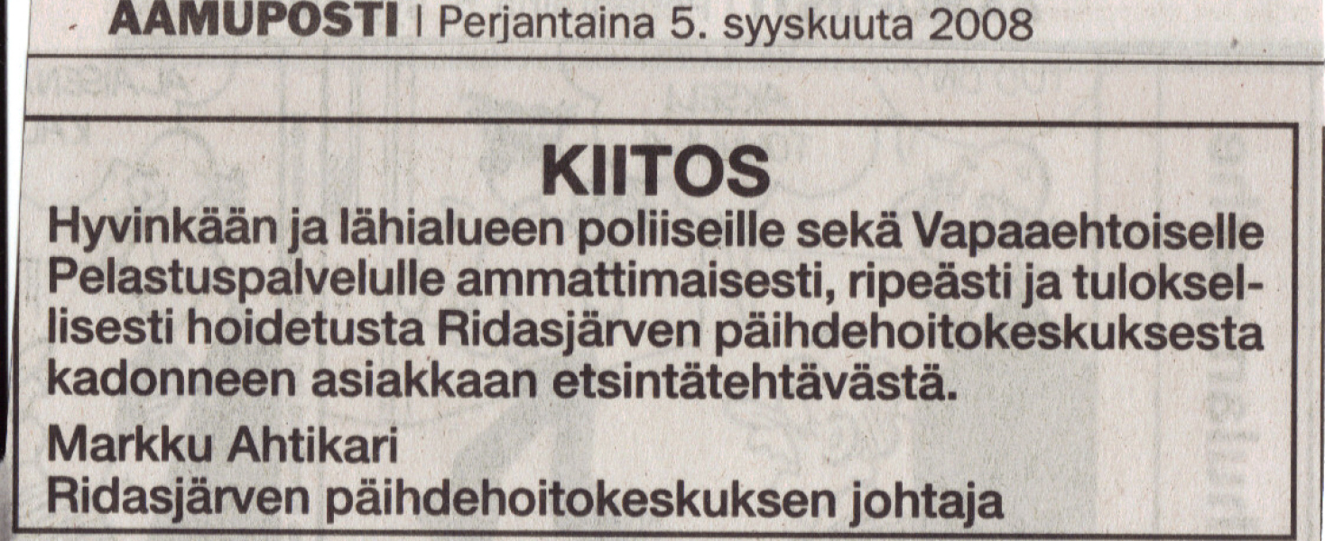 2008-09-05-Aamuposti-Etsinta-Ridasjarvi
